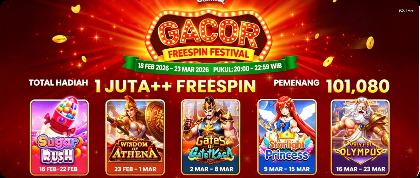 Login 68idn Sekarang Bonus Melimpah